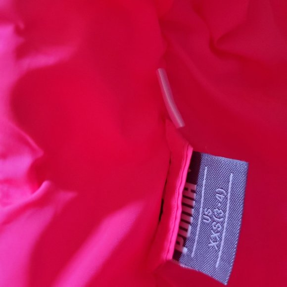 Puma Puffy Vest Bright Pink Embroidered Logo Girls Size 3 XXS - Picture 8 of 8